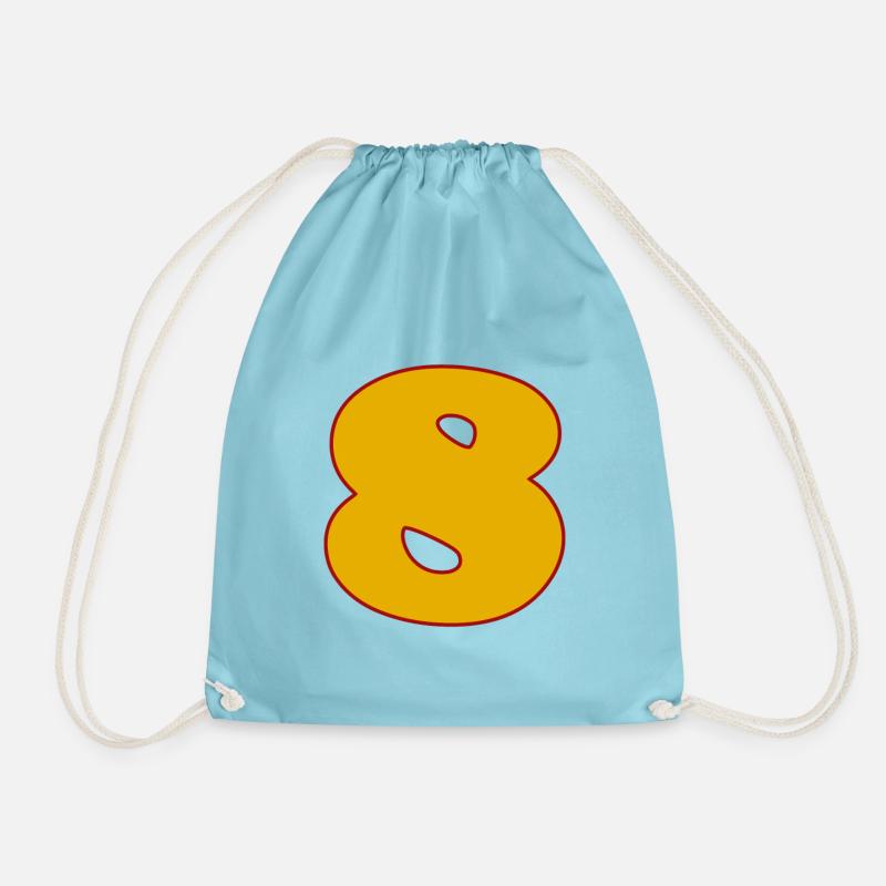 8 - Drawstring Bag - aqua