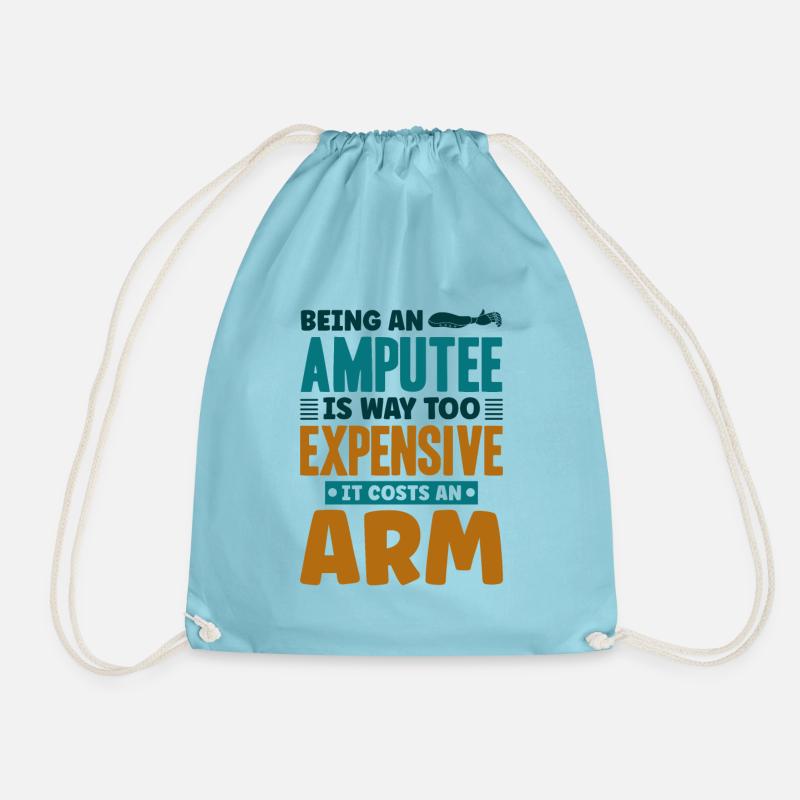 Being an amputee an arm - Turnbeutel - Aqua