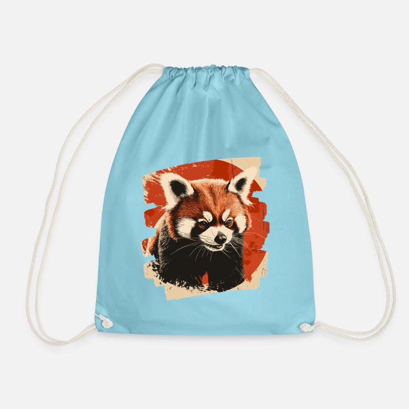 Roter Panda - Turnbeutel - Aqua