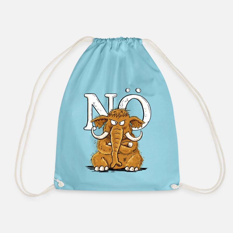Nö Mammut Statement Nein Einfach Nö - Turnbeutel - Aqua