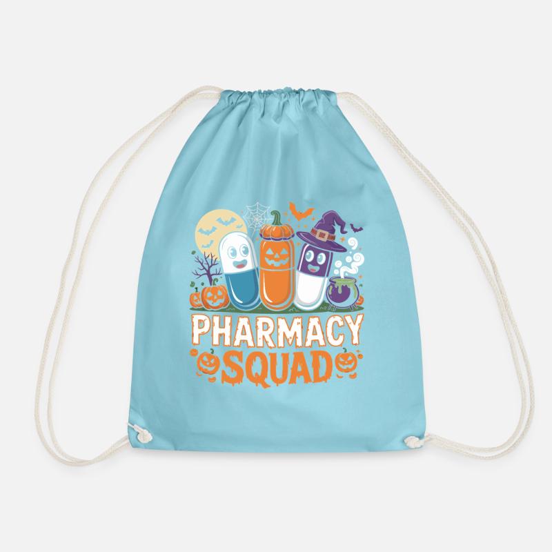 Pharma Squad Halloween Kollektion - Turnbeutel - Aqua
