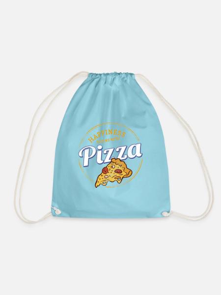 Pizza Napoletana Retro Snack Vintage Käse Design - Turnbeutel - Aqua