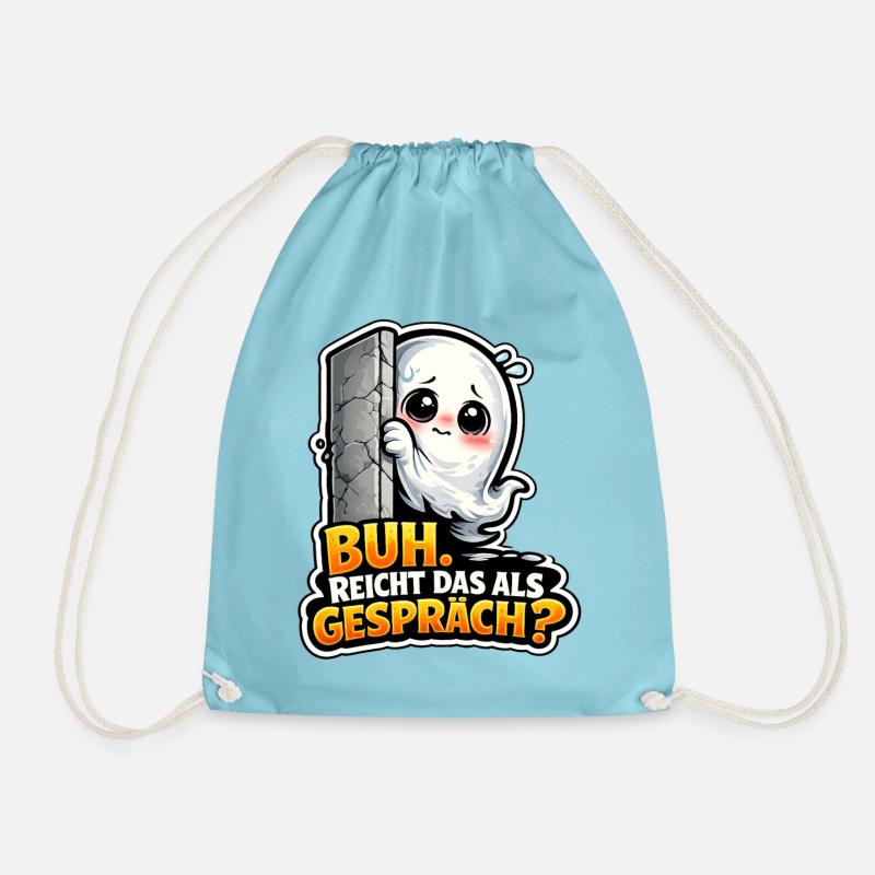 Funny Ghost - Turnbeutel - Aqua