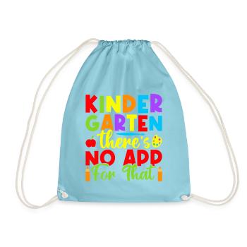 Pre K Teacher No App For That Kindergarten Teacher - Turnbeutel - Aqua - Vorne