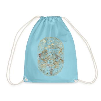 Cajun Kultur - Turnbeutel - Aqua - Vorne
