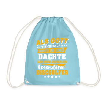 Discgolfer Discgolf - Turnbeutel - Aqua - Vorne