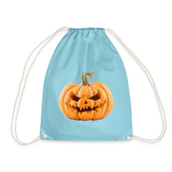 Pumpkin Halloween - Turnbeutel - Aqua - Vorne