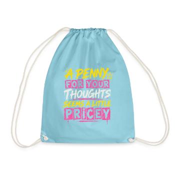 Penny for Your Thoughts – Pricey - Turnbeutel - Aqua - Vorne