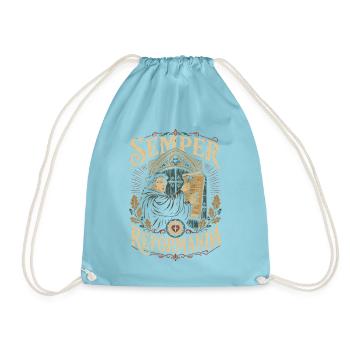 Semper Reformanda - Turnbeutel - Aqua - Vorne