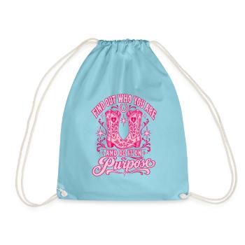 Such dir absichtlich Stiefel - Turnbeutel - Aqua - Vorne