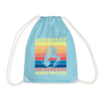 Acrobats Fly Circus Performer Gift Ideas - Turnbeutel - Aqua - Vorne