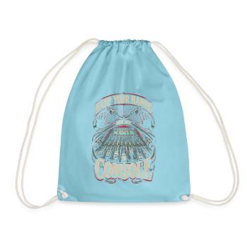Tontechniker Keep Your Hand Off My Console - Turnbeutel - Aqua - Vorne