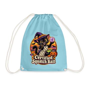 Halloween-Hexenkatze Certified Squatch Bait - Turnbeutel - Aqua - Vorne