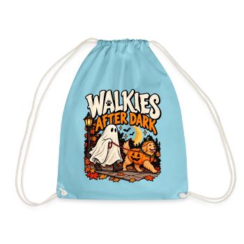 Walkies After Dark - Turnbeutel - Aqua - Vorne