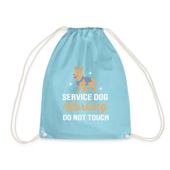 Hundetrainer - Turnbeutel - Aqua - Vorne