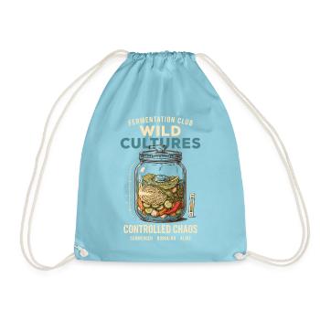 Wilde Kulturen - Turnbeutel - Aqua - Vorne