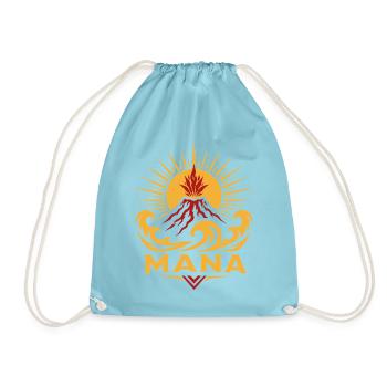 Mana-Vulkanwelle - Turnbeutel - Aqua - Vorne