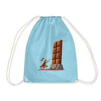 Epische Schokolade Mittelalter Ritter Fantasy - Turnbeutel - Aqua - Vorne