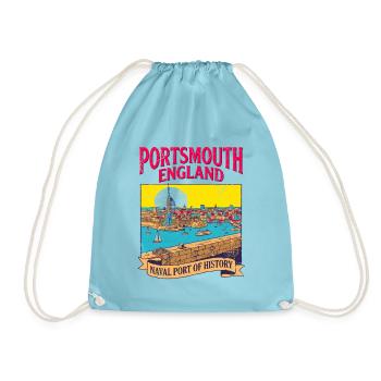 City Portsmouth England Naval Port Of History - Turnbeutel - Aqua - Vorne
