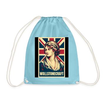 Mary Wollstonecraft UK Pop Art - Turnbeutel - Aqua - Vorne