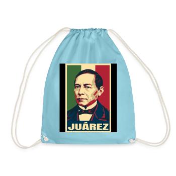Benito Juárez Mexiko Pop Art - Turnbeutel - Aqua - Vorne