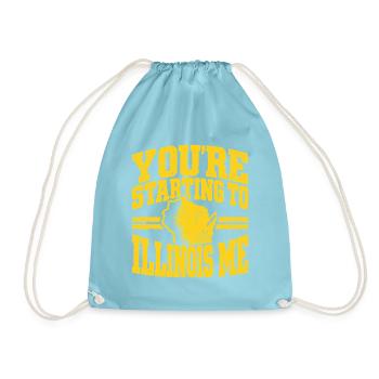 You're Starting to Illinois Me - Turnbeutel - Aqua - Vorne