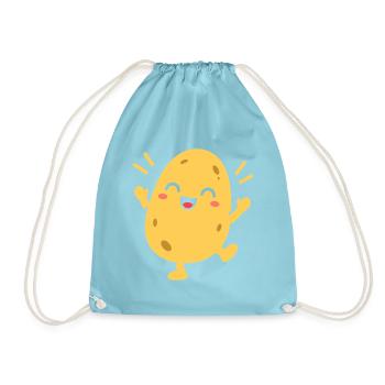 Sunny Potato Cheer - Turnbeutel - Aqua - Vorne