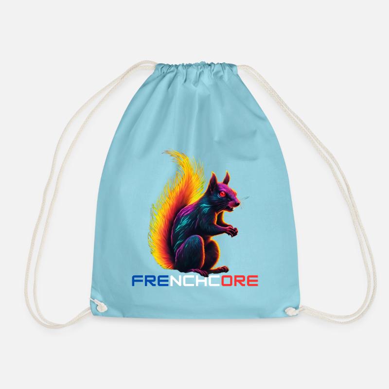 Frenchcore Eichhörnchen - Turnbeutel - Aqua