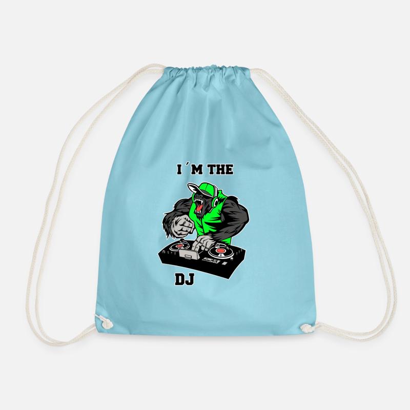 Monkey Dj - Turnbeutel - Aqua