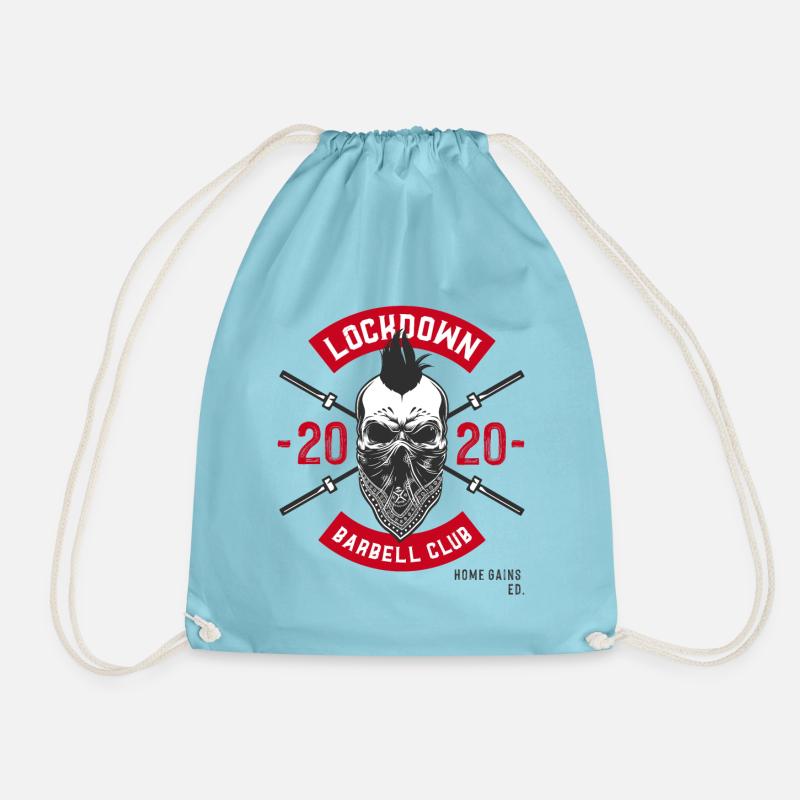 Lockdown 3 - Drawstring Bag - aqua