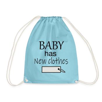 Bébé a de nouveaux vêtements - Sac de sport léger - aqua - Devant