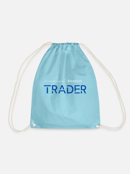Trading Exchange Breakout Trader - Drawstring Bag - aqua
