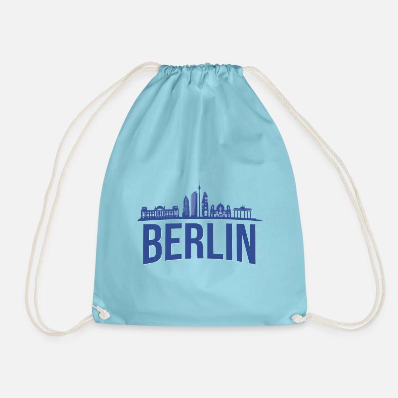 Berlin Skyline - Turnbeutel - Aqua