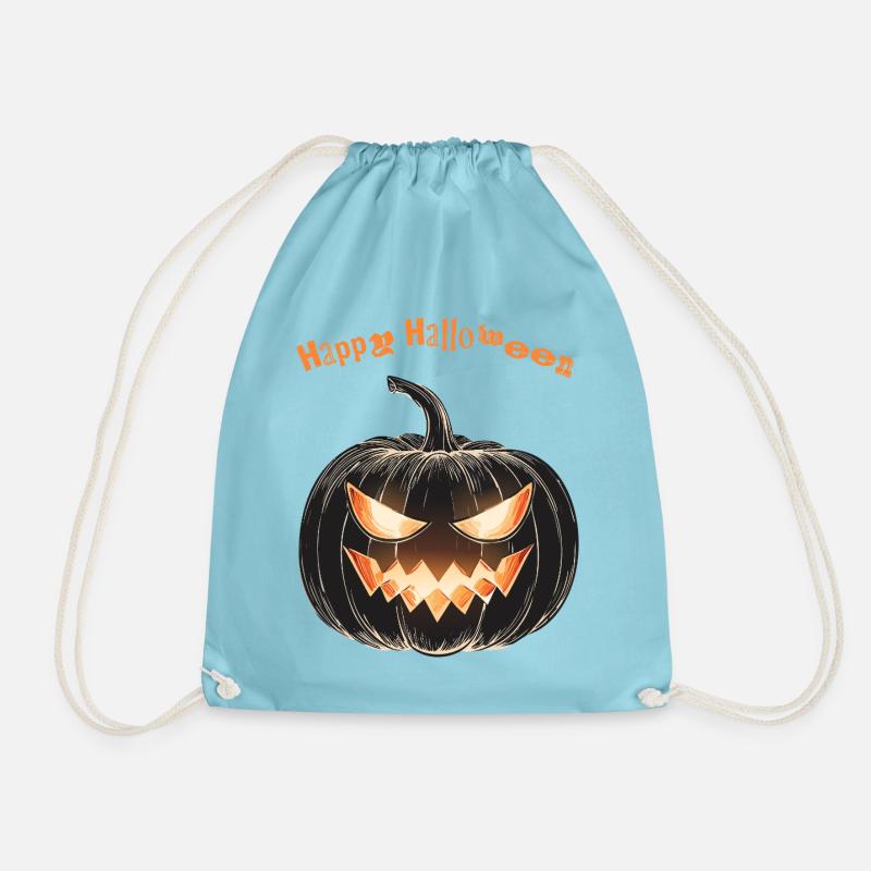 Happy Halloween - Drawstring Bag - aqua