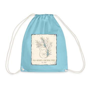 Kettlebell Botanical - Turnbeutel - Aqua - Vorne