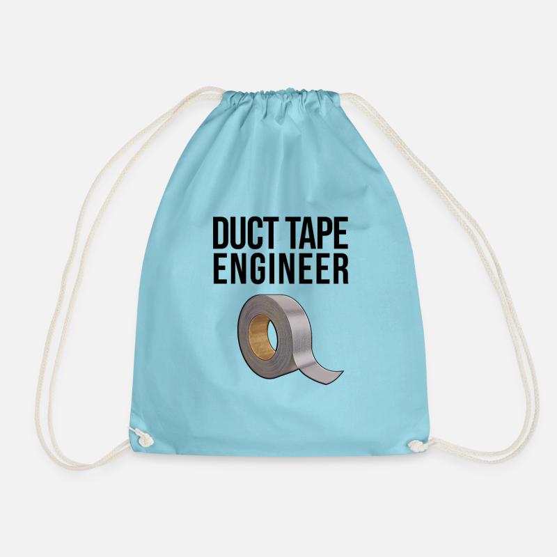 Duct Tape Engineer - lustiges Heinwerker Geschenk - Turnbeutel - Aqua