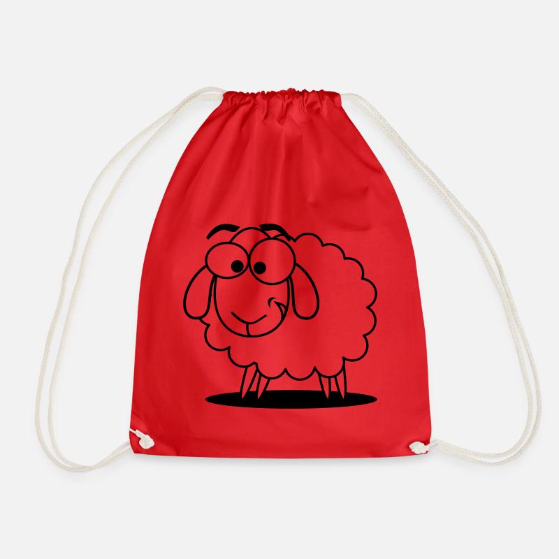 Sheep - © roil - Drawstring Bag - red