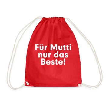 Pour maman le meilleur! - Sac de sport léger - rouge - Devant