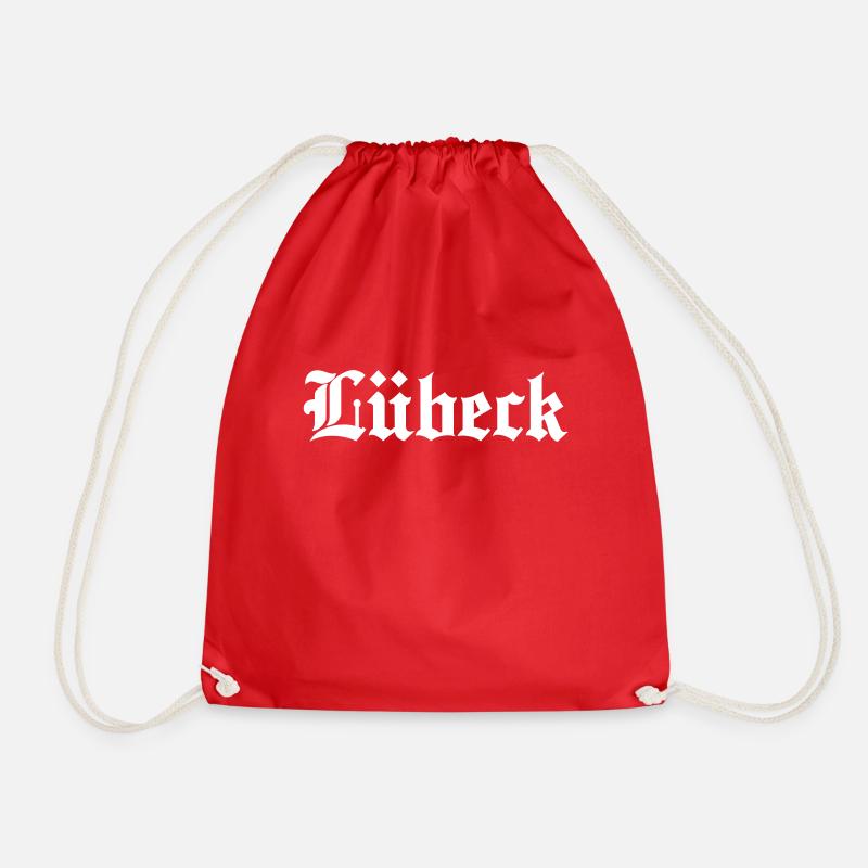 Luebeck Lübeck - Drawstring Bag - red