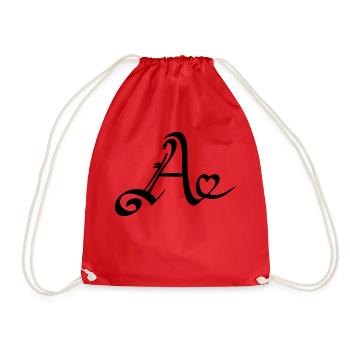A - Cœur - Sac de sport léger - rouge - Devant
