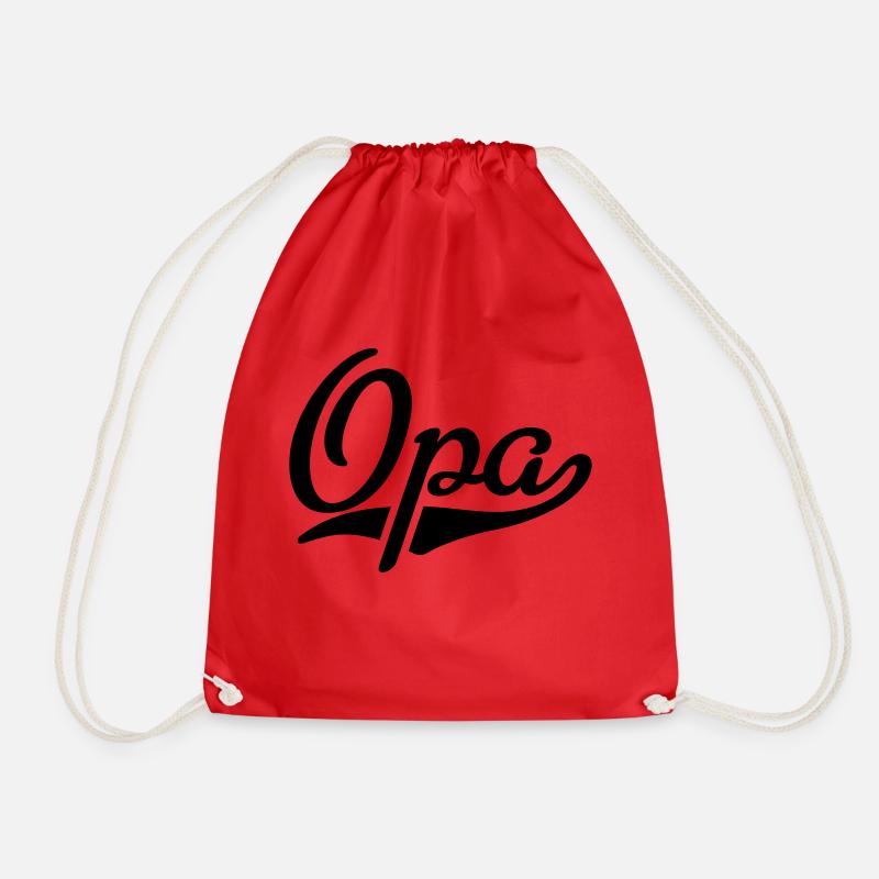 Opa - Turnbeutel - Rot