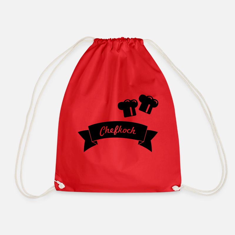 Chef - Drawstring Bag - red