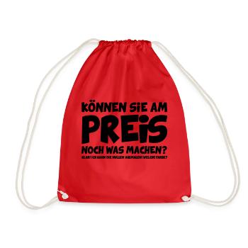 Können Sie am Preis noch was machen? - Turnbeutel - Rot - Vorne
