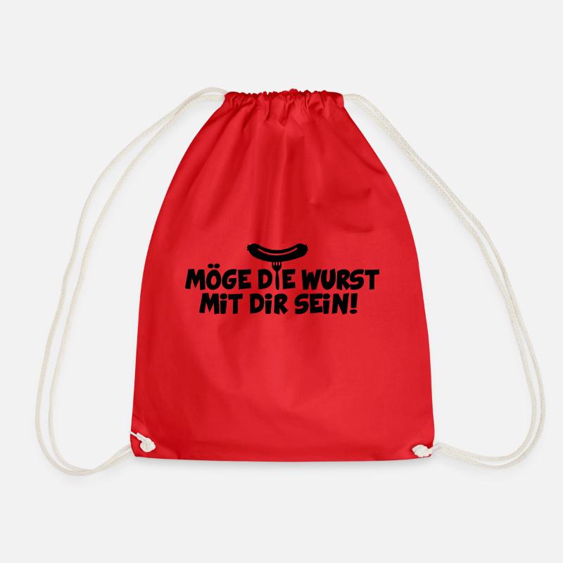 MÖGE DIE WURST MIT DIR SEIN - Turnbeutel - Rot
