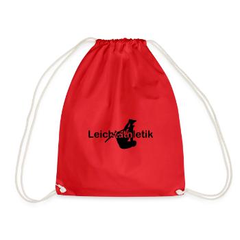 Athletics Pole Vault Font in the middle - Drawstring Bag - red - Front