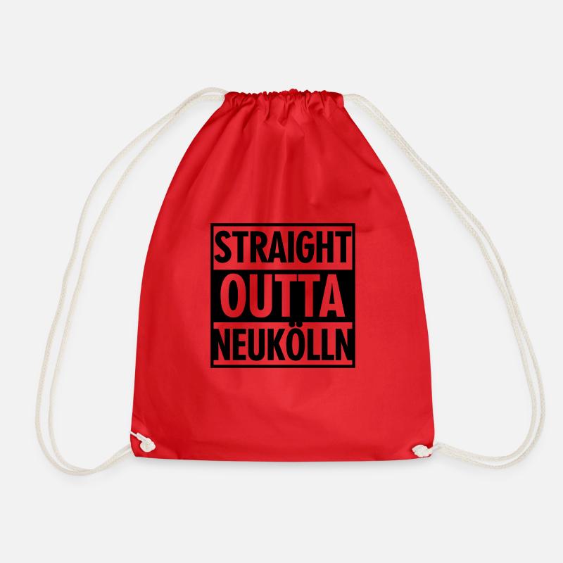 Straight outta Neukölln - Turnbeutel - Rot
