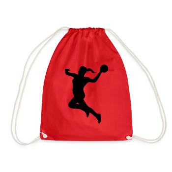 Handball female de - Turnbeutel - Rot - Vorne
