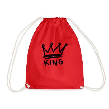 King - Drawstring Bag - red - Front