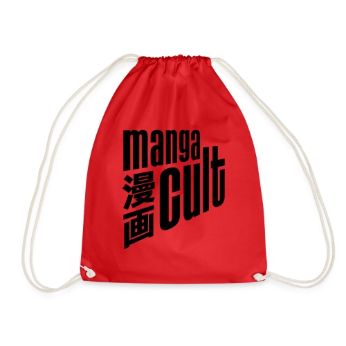 Manga Cult Logo Schwarz - Turnbeutel