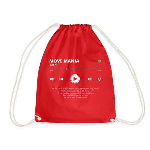 MOVE MANIA - Play Button & Lyrics - Drawstring Bag